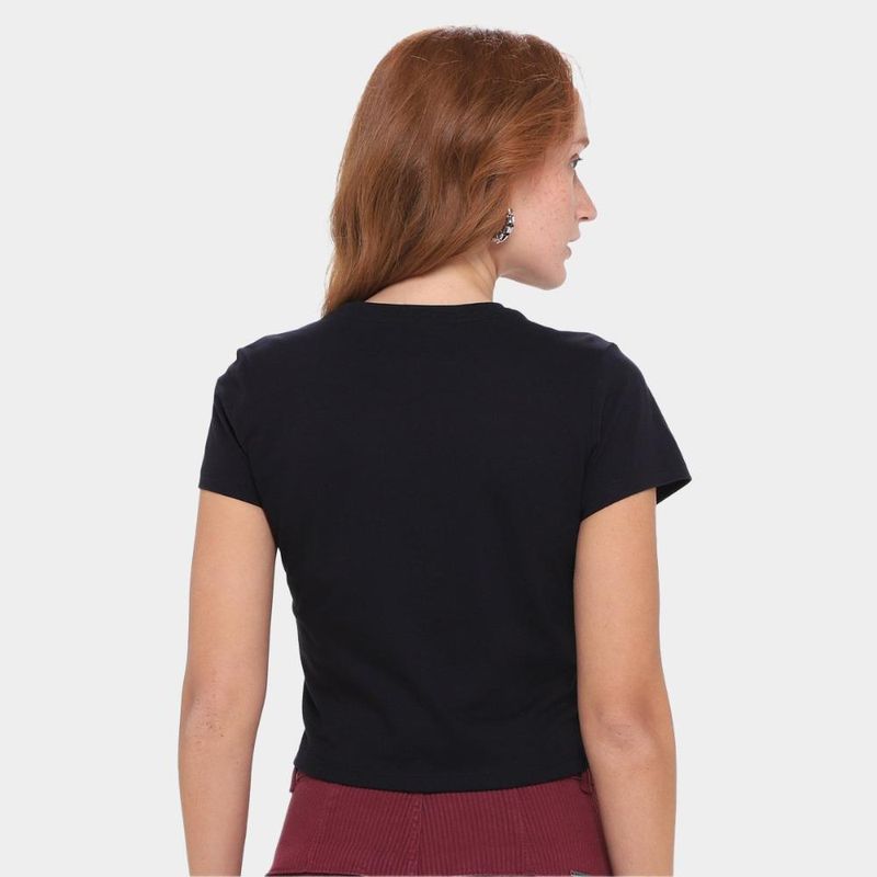 Camiseta converse cropped grap sta fit feminina
