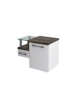 Gabinete Armario Para Banheiro Legno 630 (somente Balcao) Branco Chess C-carvalho Dark