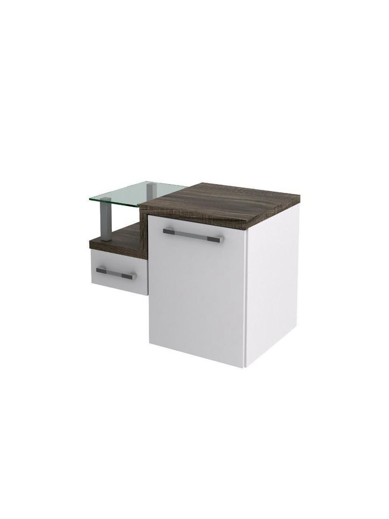 Gabinete Armario Para Banheiro Legno 630 (somente Balcao) Branco Chess C-carvalho Dark