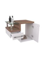 Gabinete Para Banheiro C-cuba Q355 E Espelheira Legno 651 Branco Chess C-nogal