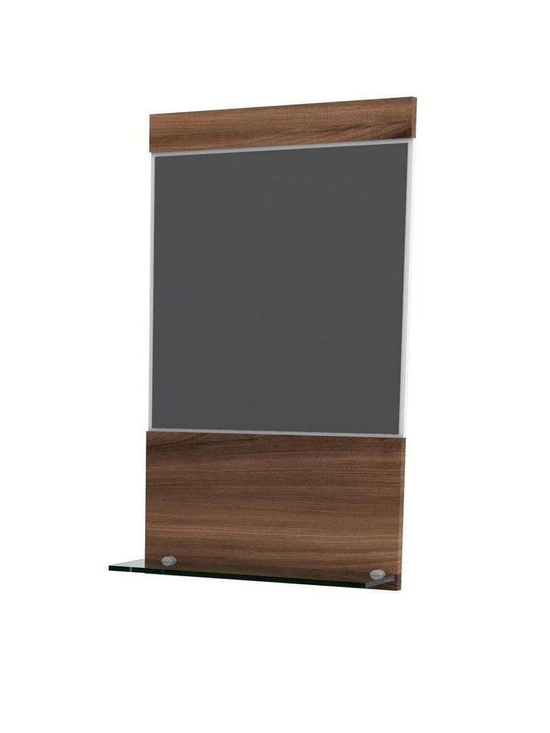 Gabinete Para Banheiro C-cuba Q355 E Espelheira Legno 651 Branco Chess C-nogal