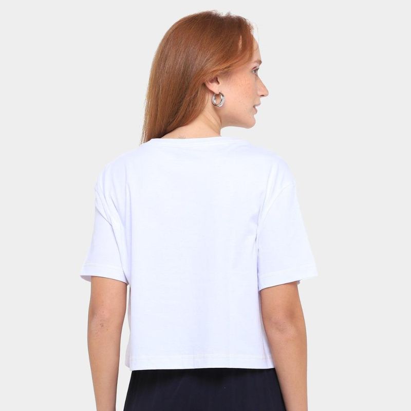 Camiseta converse go-to as pach cropped feminina