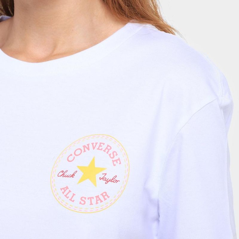 Camiseta converse go-to as pach cropped feminina