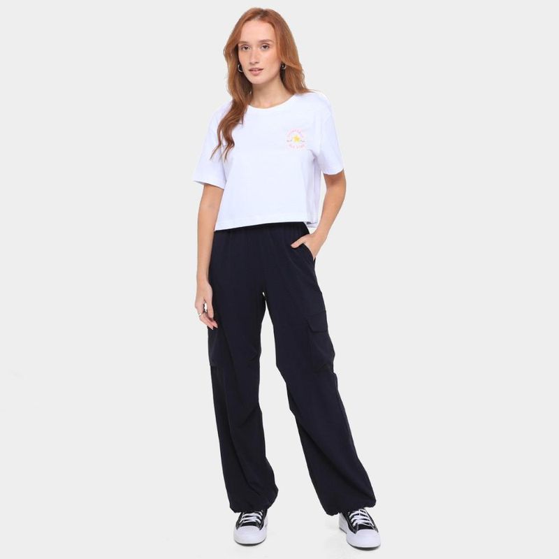 Camiseta converse go-to as pach cropped feminina