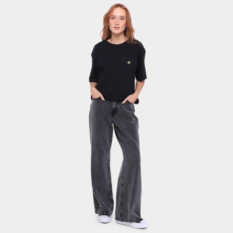 Camiseta converse go-to rose pock feminina