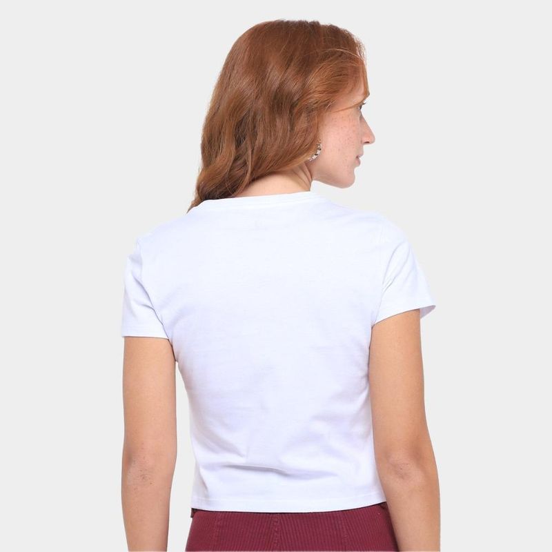 Camiseta converse cropped grap sta fit feminina