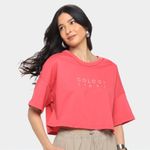 Camiseta colcci cropped feminina