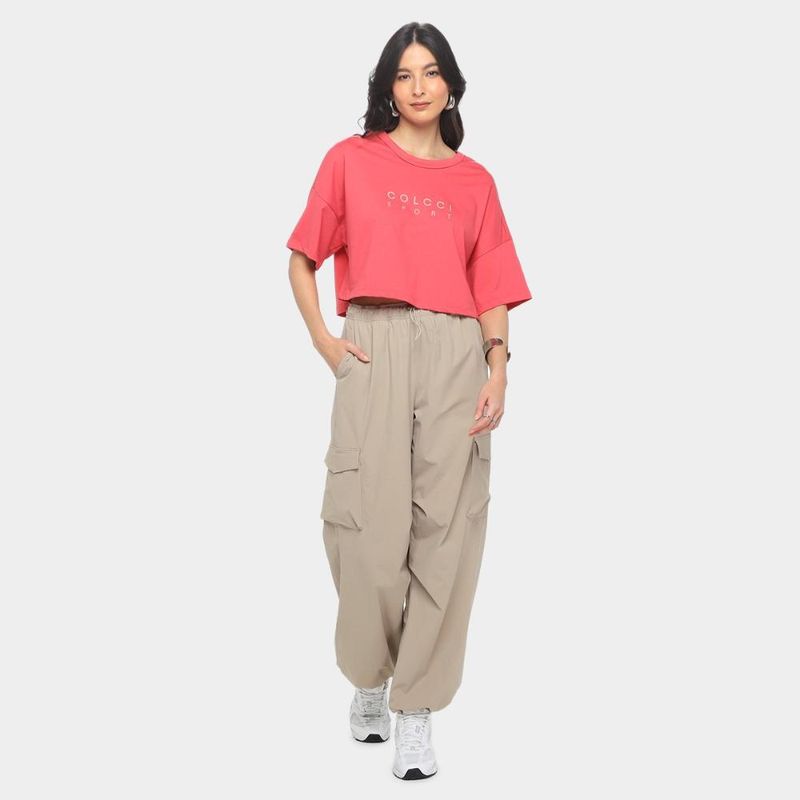 Camiseta colcci cropped feminina
