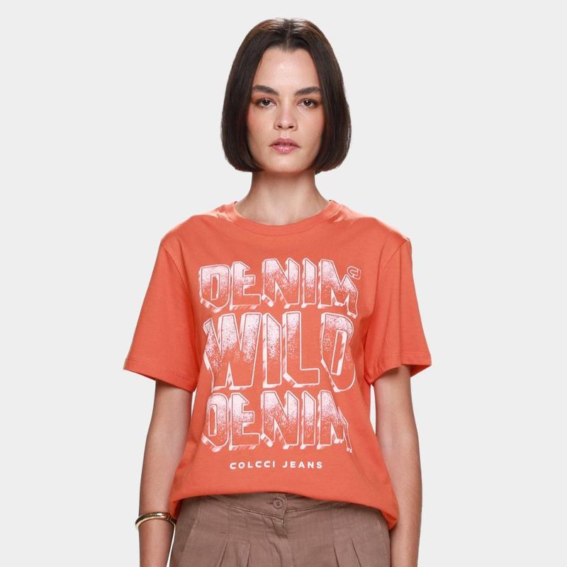 Camiseta colcci casual feminina