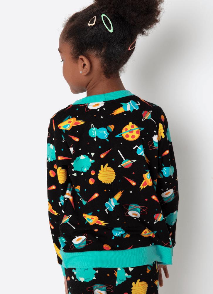 Pijama manga longa ultra visco unissex kids space food