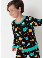 Pijama manga longa ultra visco unissex kids space food