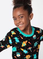 Pijama manga longa ultra visco unissex kids space food