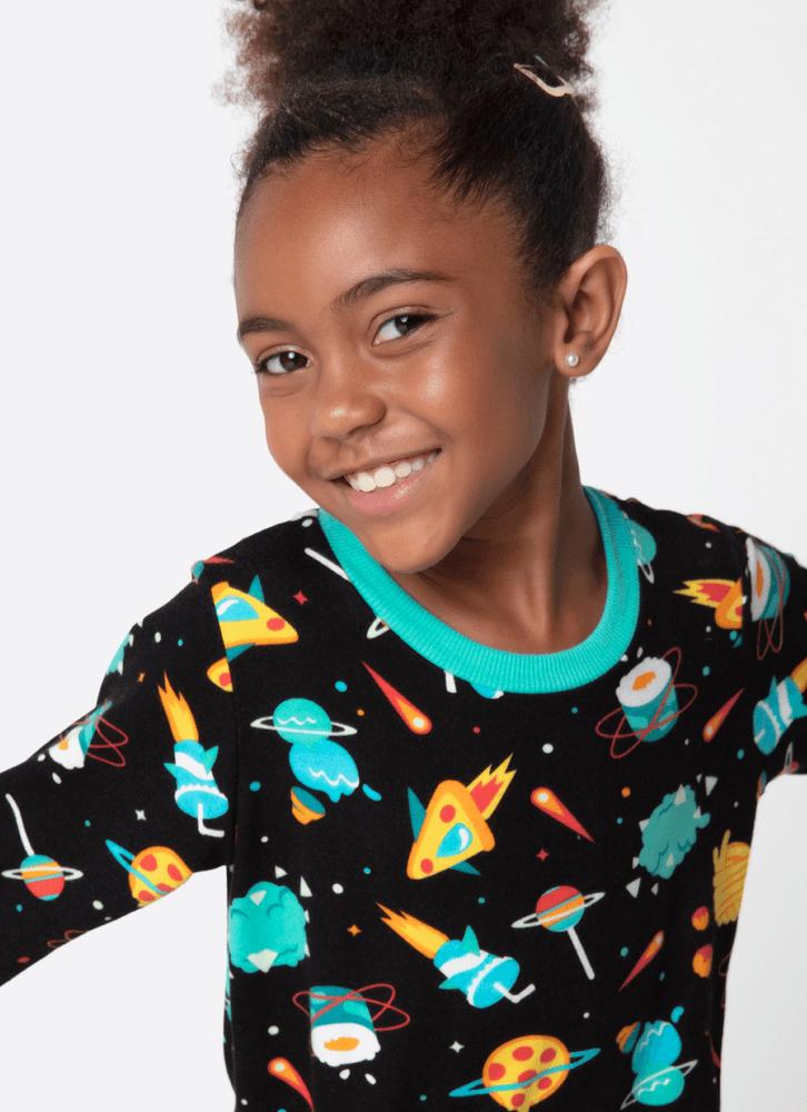 Pijama manga longa ultra visco unissex kids space food
