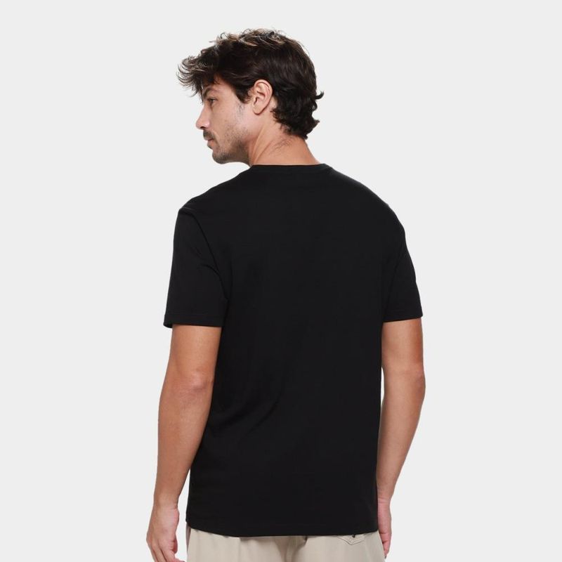Camiseta calvin klein patch casual masculina