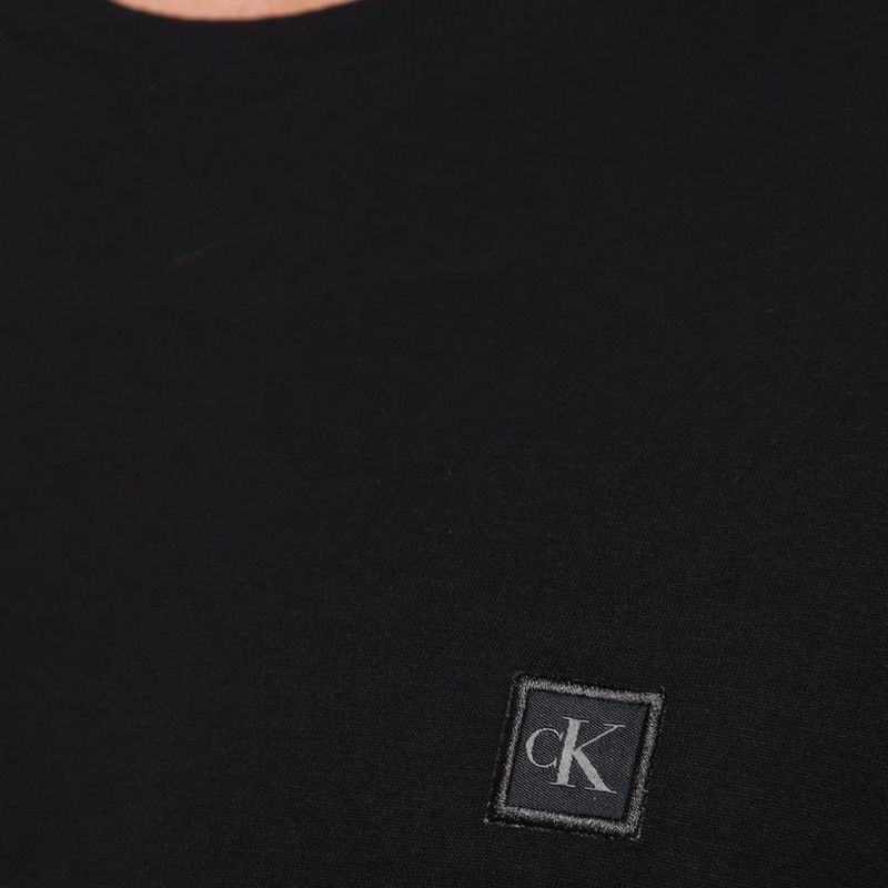 Camiseta calvin klein patch casual masculina