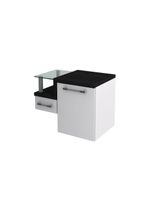 Gabinete Armario Para Banheiro Legno 630 (somente Balcao) Branco Chess C-preto ônix