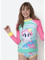 Camiseta menina teen unicórnio aloha