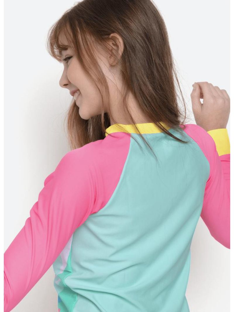 Camiseta menina teen unicórnio aloha