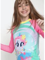 Camiseta menina teen unicórnio aloha