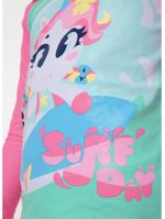 Camiseta menina teen unicórnio aloha