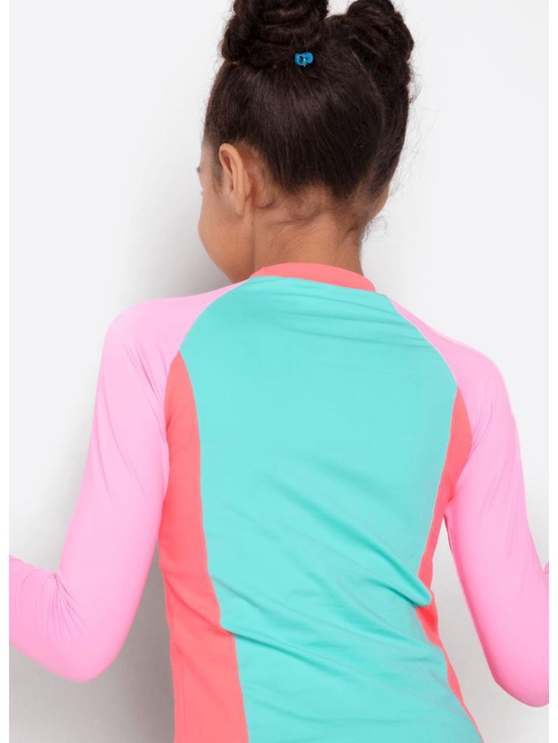 Camiseta menina teen com proteção solar unicórnio cherry