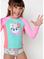 Camiseta menina com proteção solar unicórnio cherry