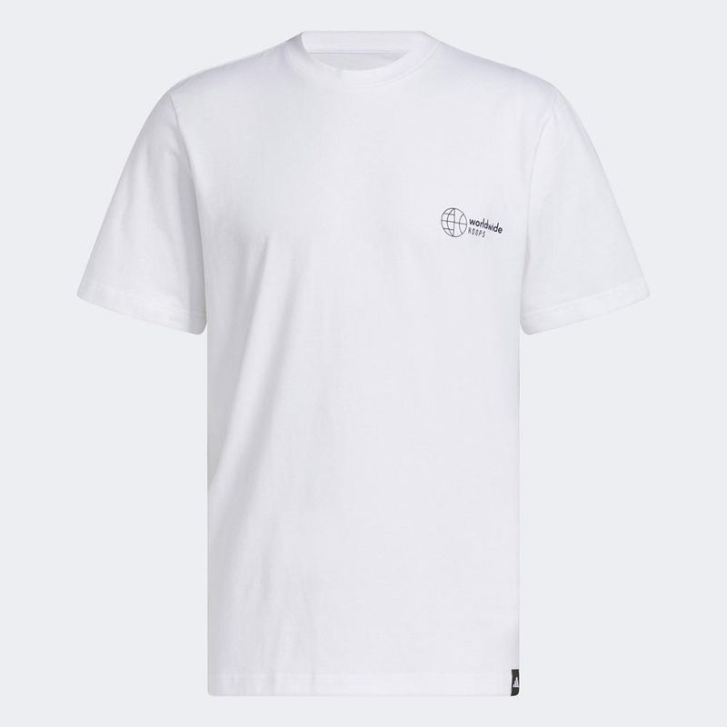 Camiseta adidas world wide hoops hbr masculina