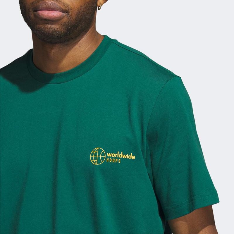 Camiseta adidas world wide hoops hbr masculina