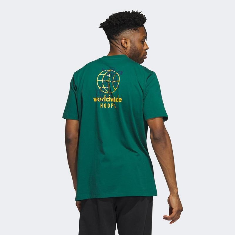 Camiseta adidas world wide hoops hbr masculina