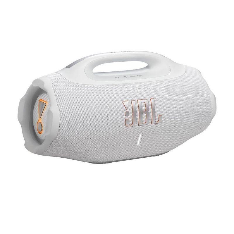 Caixa de Som JBL Boombox 4 210W Estéreo Bluetooth Bivolt Branco com Bateria Recarregavel 34 Horas