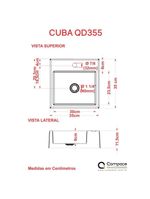 Gabinete Para Banheiro C-cuba Q355 E Espelheira Legno 651 Branco Chess C-preto ônix
