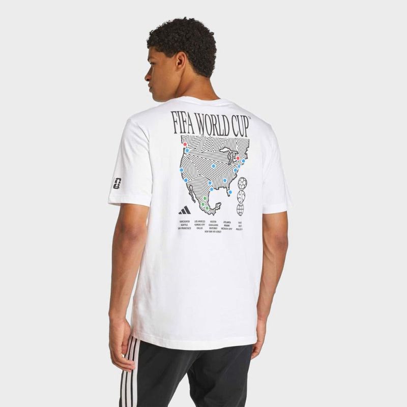 Camiseta adidas mapa da copa do mundo masculina