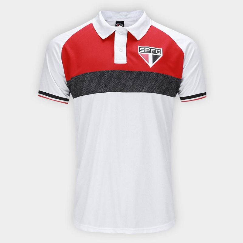 Camisa polo são paulo triple masculina