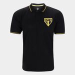Camisa polo são paulo ouro vintage retrômania masculina
