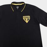 Camisa polo são paulo ouro vintage retrômania masculina