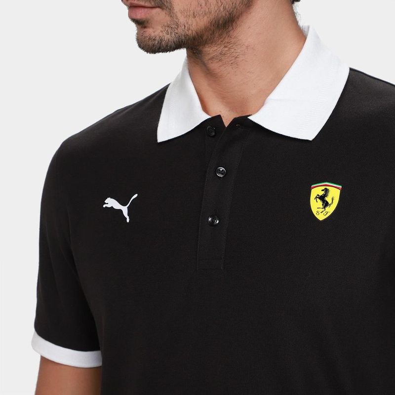 Camisa polo puma ferrari piquet masculina