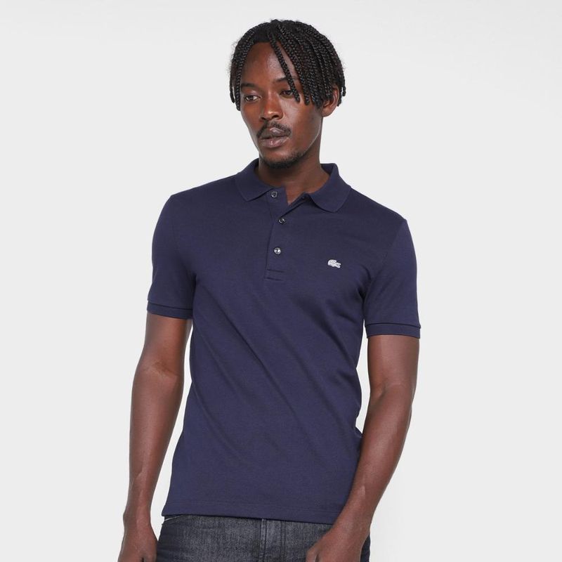 Camisa polo lacoste slim fit masculina