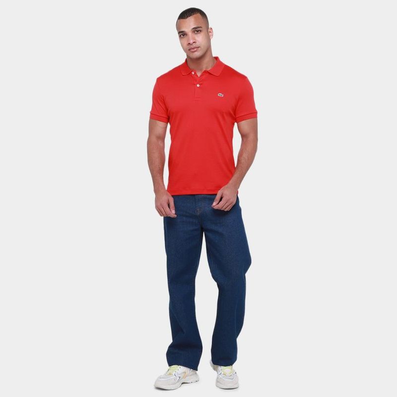 Camisa polo lacoste regular fit masculina