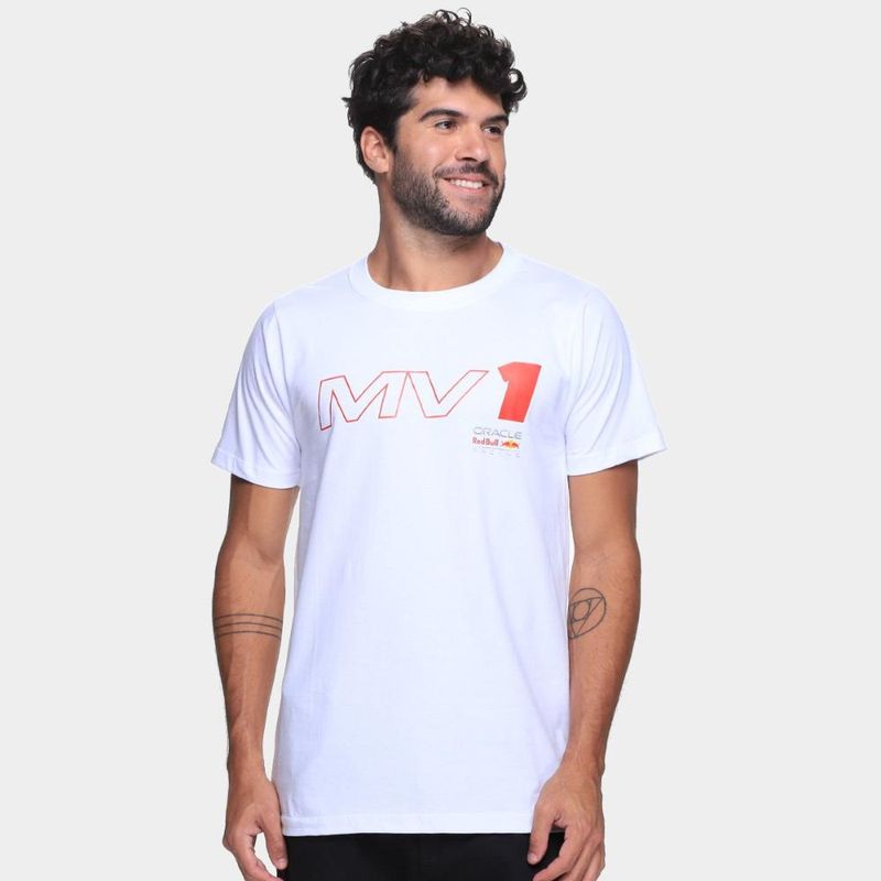 Camiseta red bull mv1 unissex
