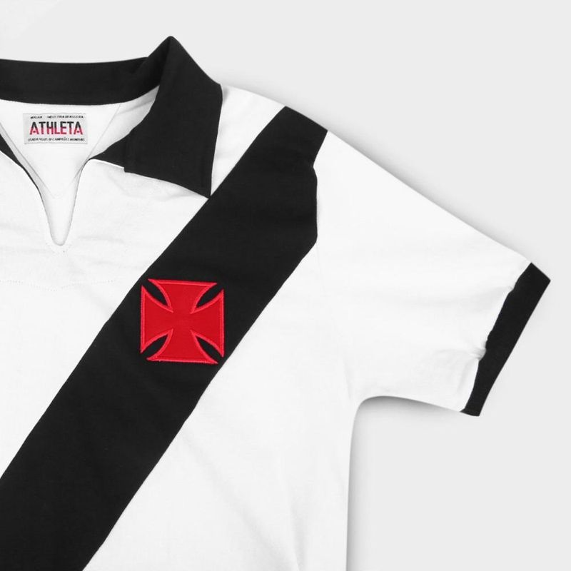 Camisa polo retrô vasco 1960 athleta masculina