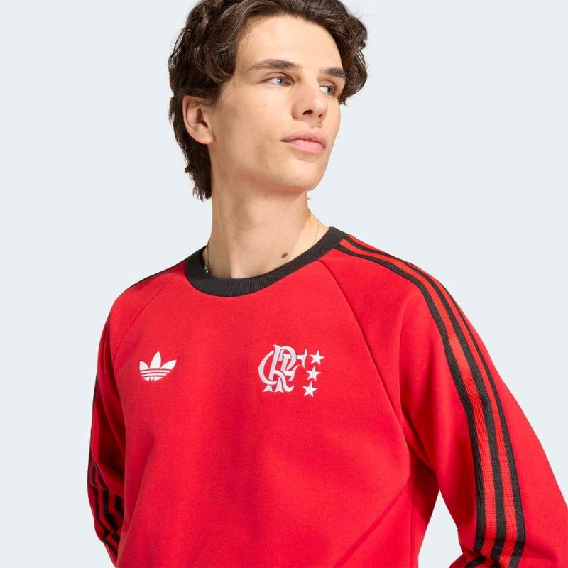 Moletom flamengo originals adidas masculino
