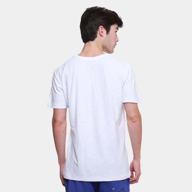 Camiseta slim osklen rough tridente spray masculina