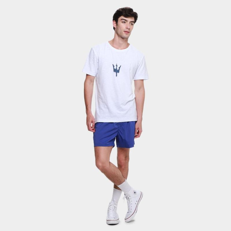 Camiseta slim osklen rough tridente spray masculina