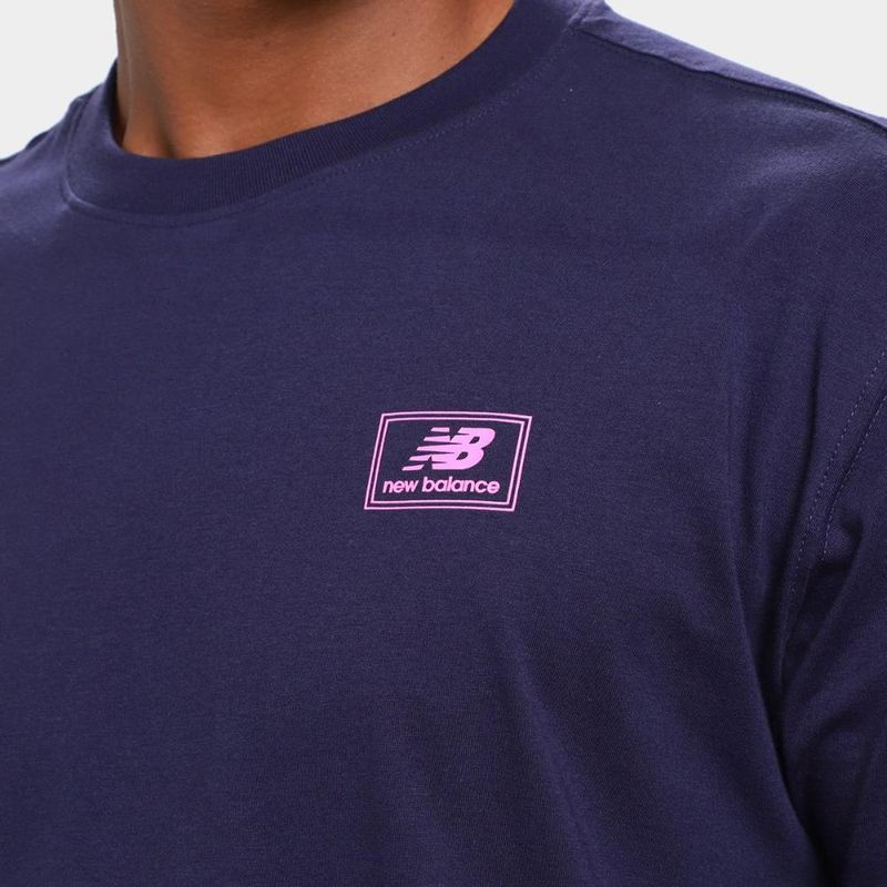 Camiseta new balance woven label masculina