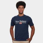 Camiseta new balance linear athletics masculina
