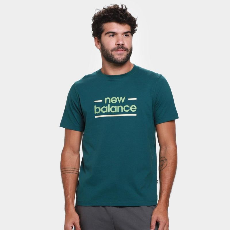 Camiseta new balance linear lines masculina