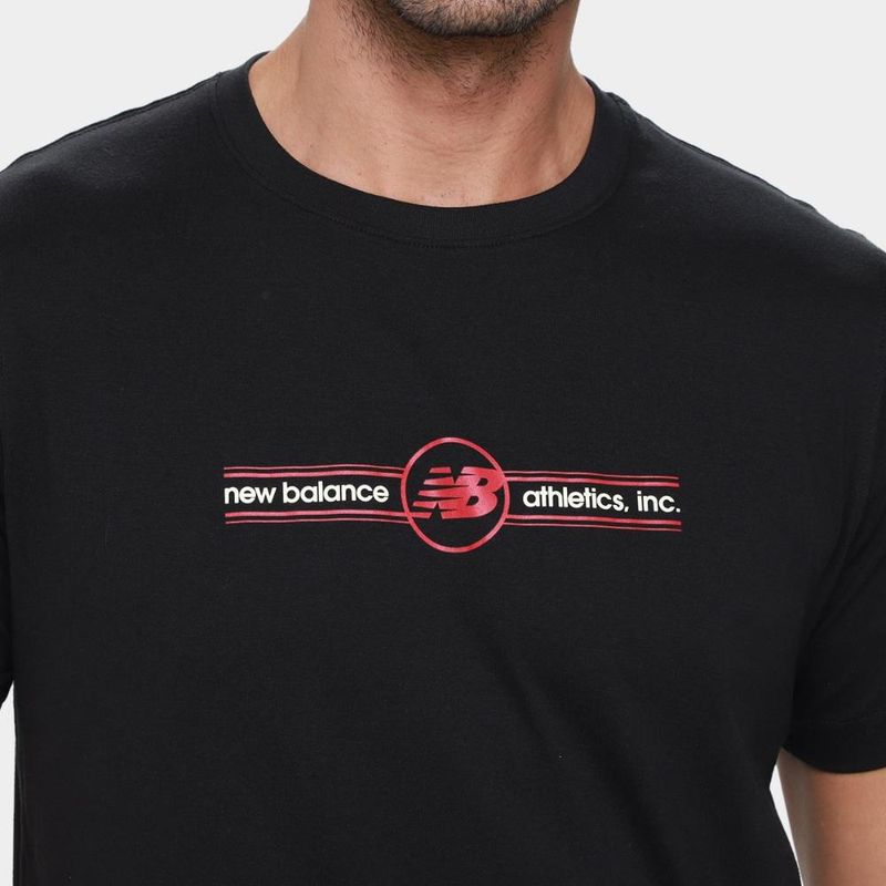 Camiseta new balance logo belt masculina