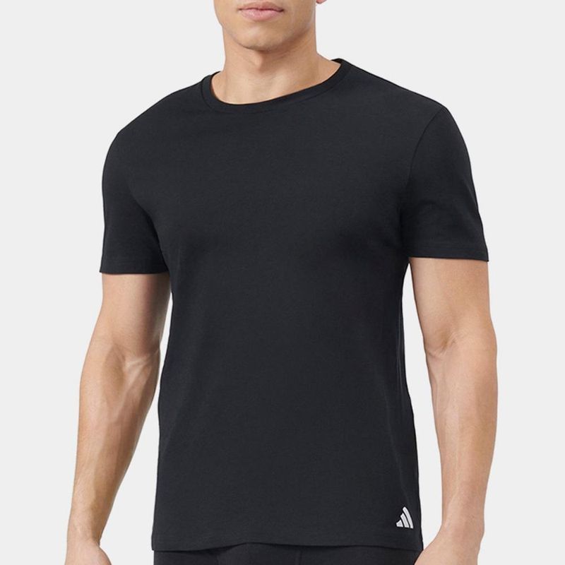 Kit camiseta adidas básicas 3 peças masculino