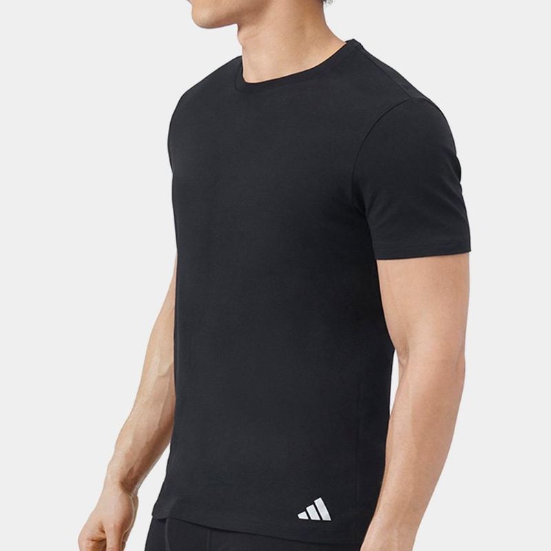 Kit camiseta adidas básicas 3 peças masculino