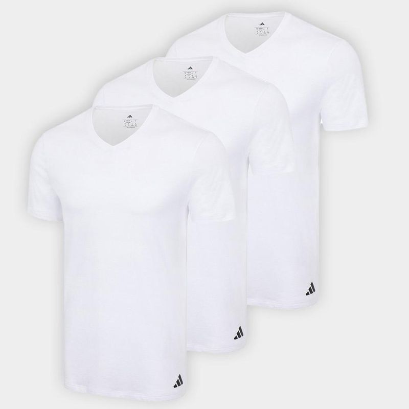 Kit camiseta adidas c/3 peças masculino